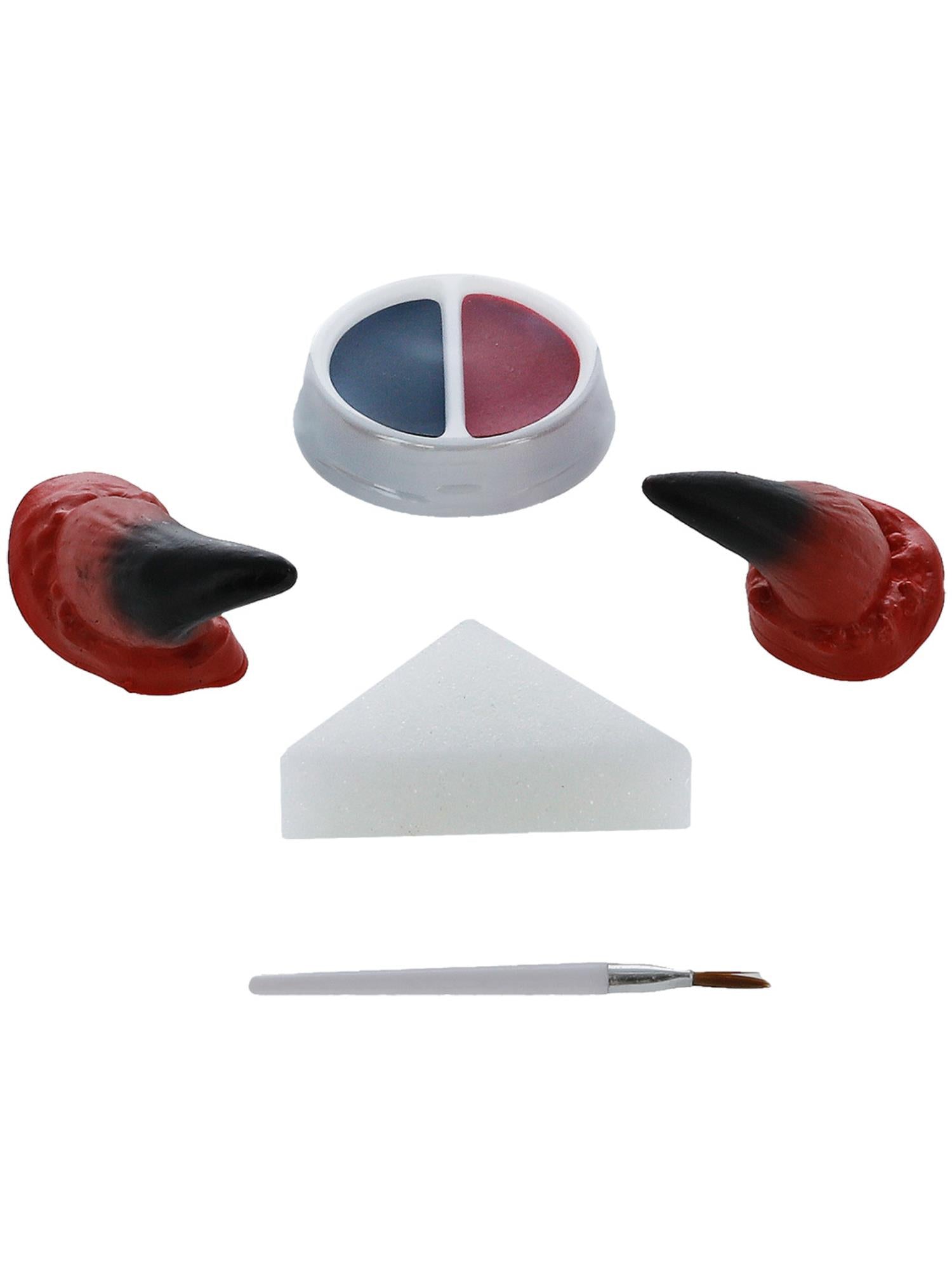 smiffys-makeup-fx-devil-schminkset-rot-schwarz-h-rner image 5