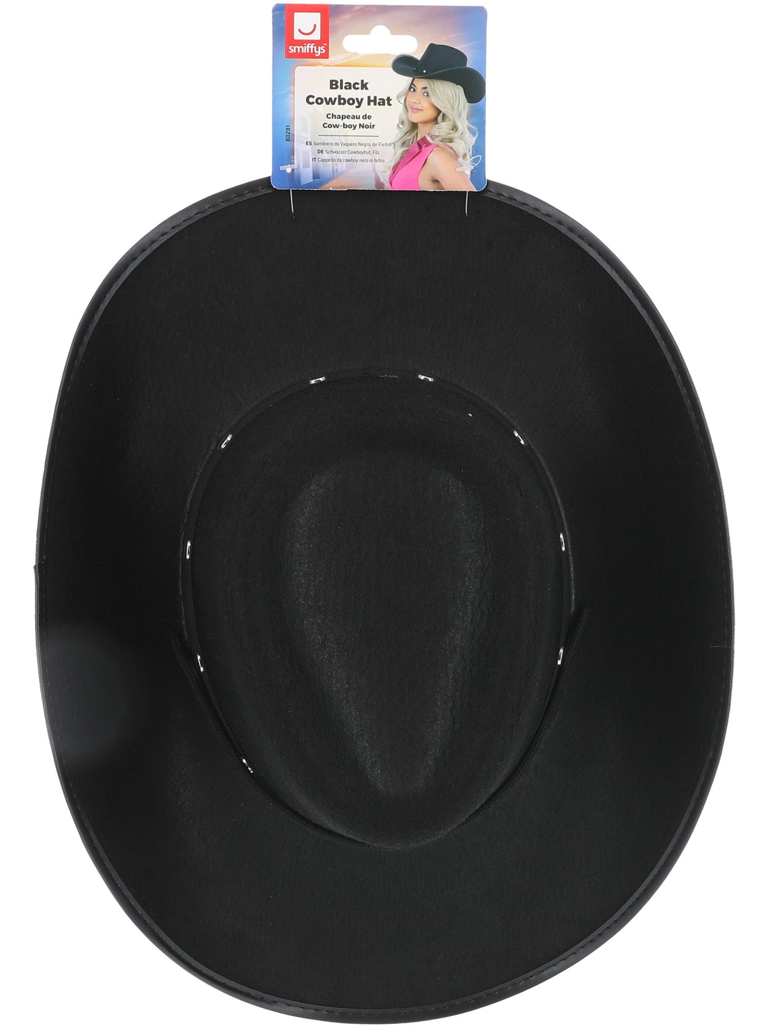 smiffys-fever-cowboyhut-filz-schwarz-mit-kordel image 3