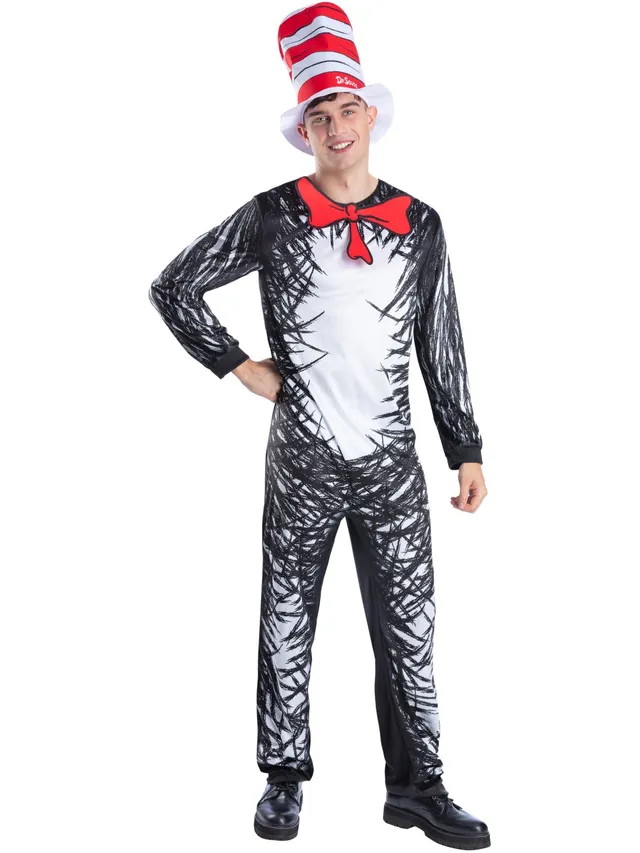 smiffys-fever-dr-seuss-cat-in-the-hat-kost-m-hut-overall image 1