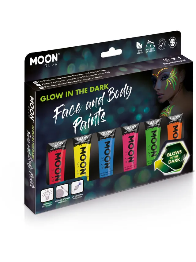 moon-glow-schminkset-nachtleuchtend-gesicht-k-rper-6-farben image 1