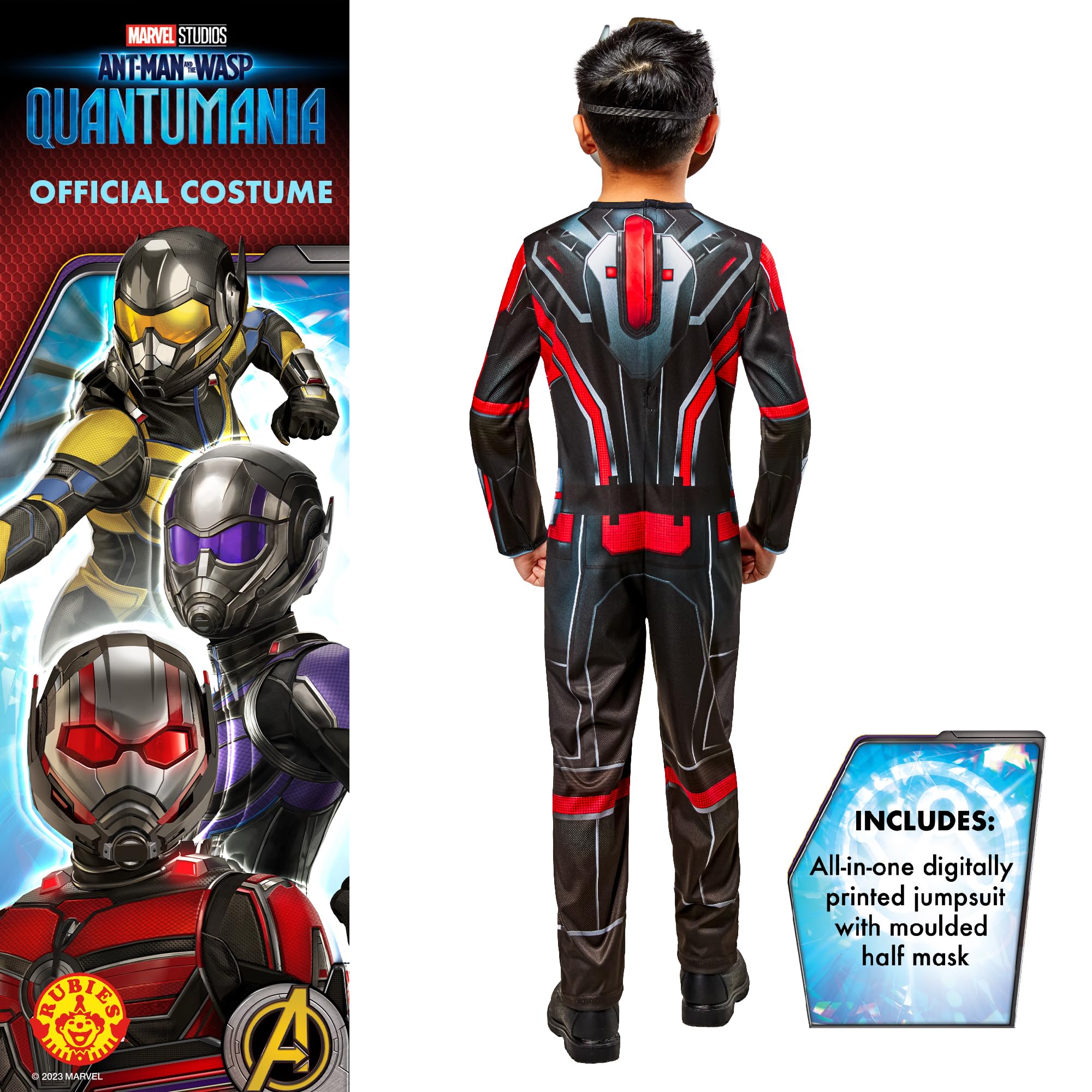 rubie-s-deluxe-ant-man-kinderkost-m-9-10-jahre-mit-maske image 2