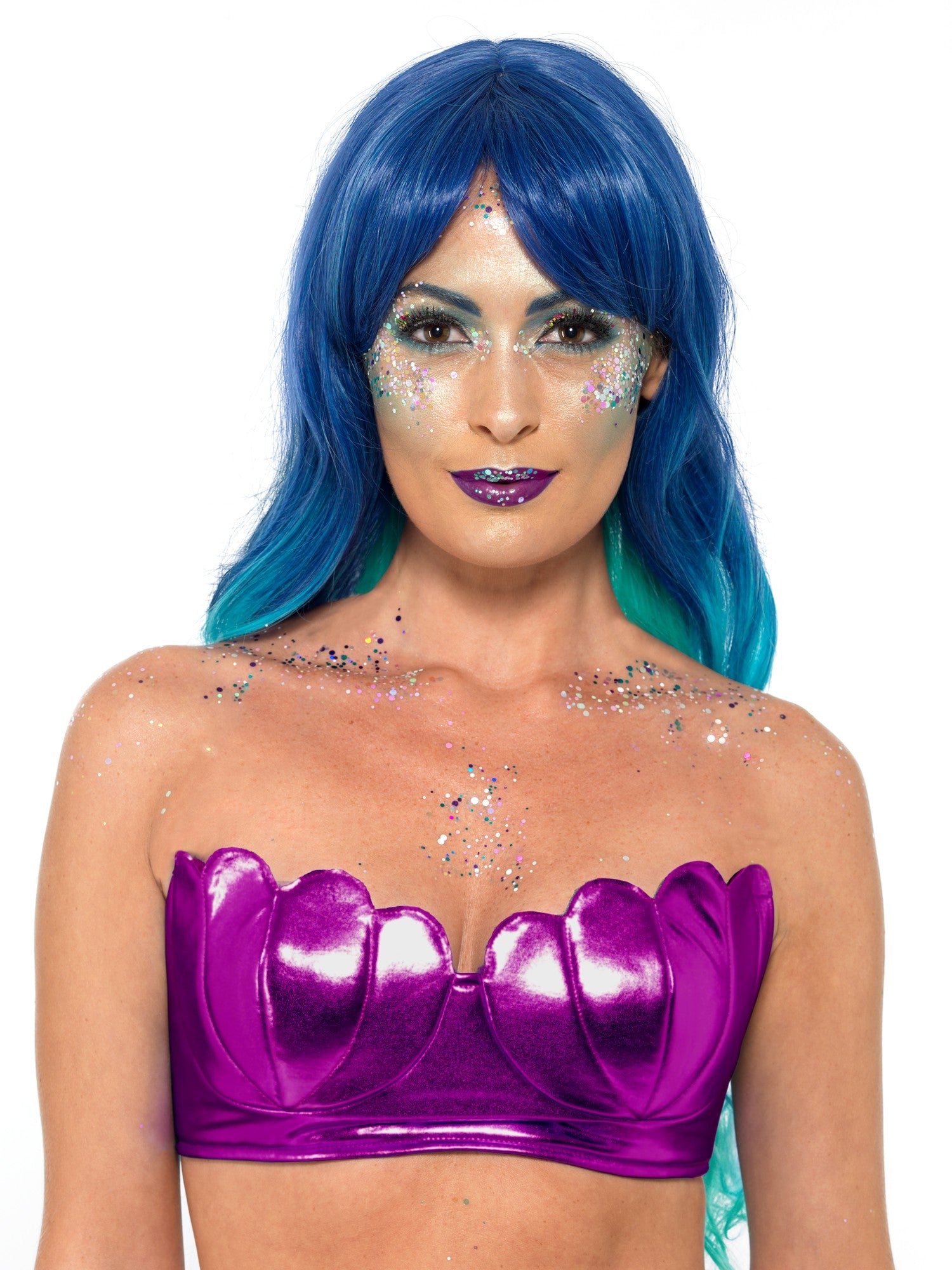 smiffys-fever-mermaid-muschel-bh-top-lila-metallic image 1