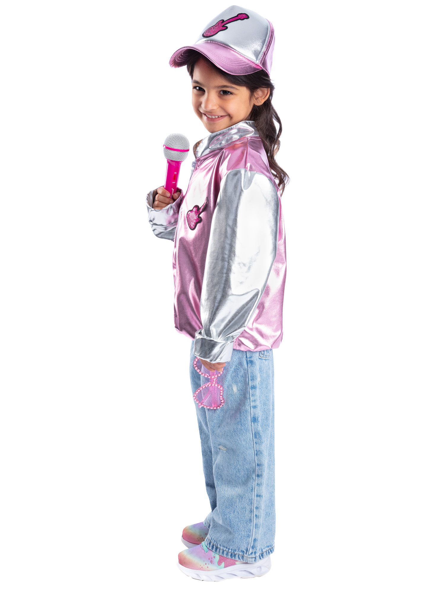 rubies-pop-star-kost-m-set-rosa-5-8-jahre-mikro-brille image 3
