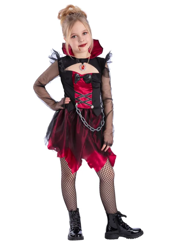 smiffys-fever-grunge-vampire-kost-m-gr-l-schwarz-rot image 1