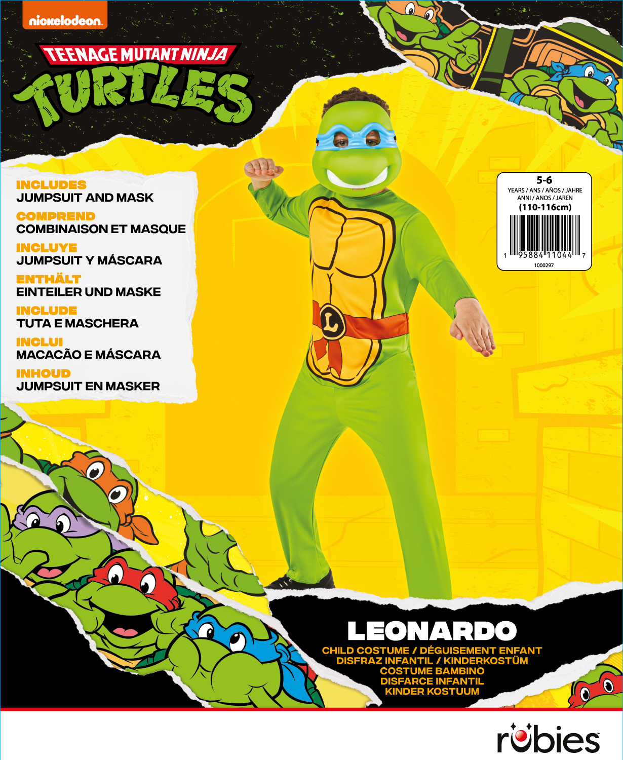 rubies-leonardo-tmnt-kost-m-kinder-einsteiger-set image 2