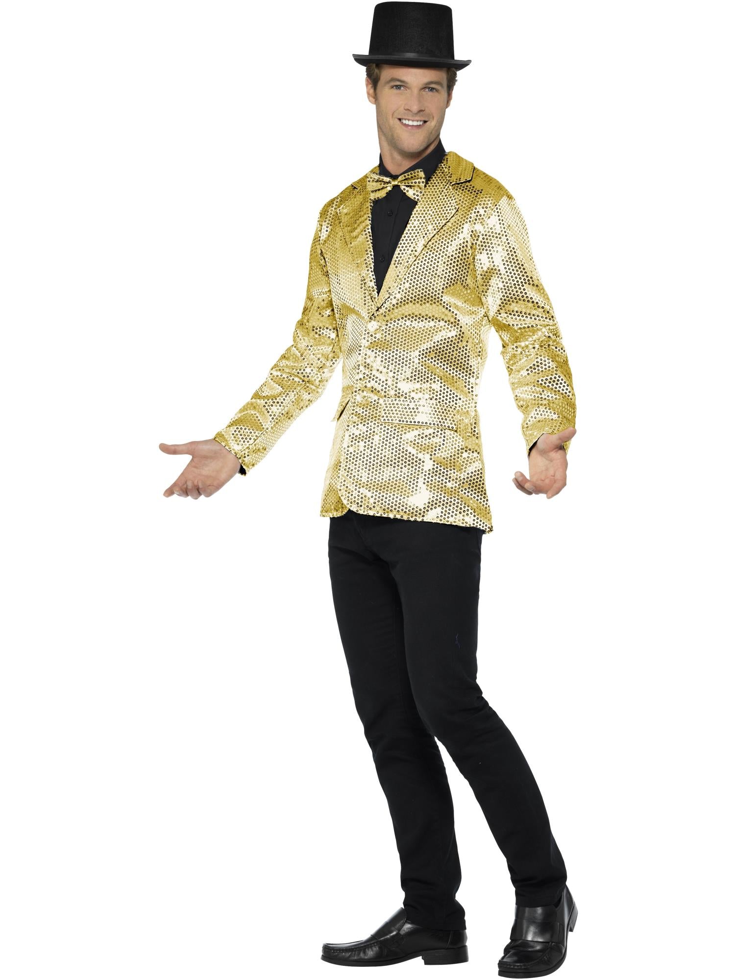smiffys-fever-pailletten-jacke-herren-gold-m-xl image 3