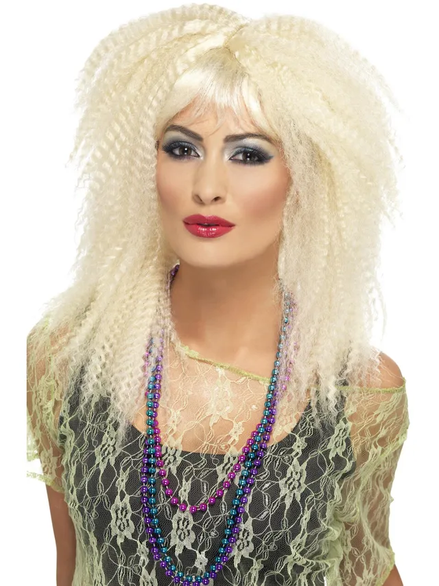 smiffys-fever-80s-per-cke-blond-crimp-damen-einheitsgr-e image 1