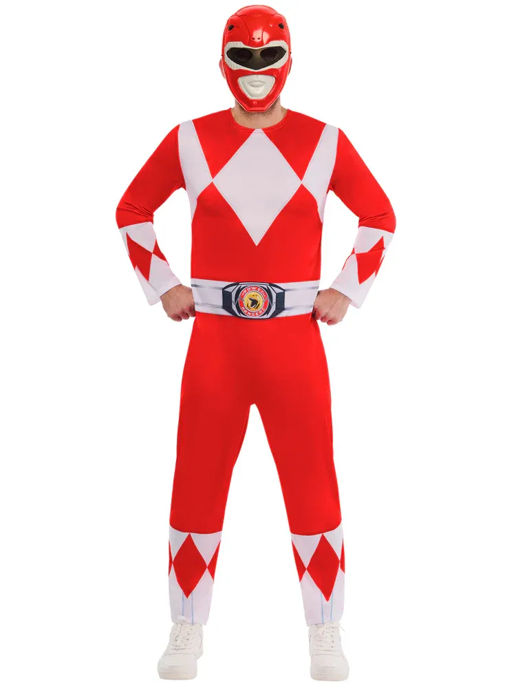 rubies-power-ranger-kost-m-erwachsene-rot-overall image 1