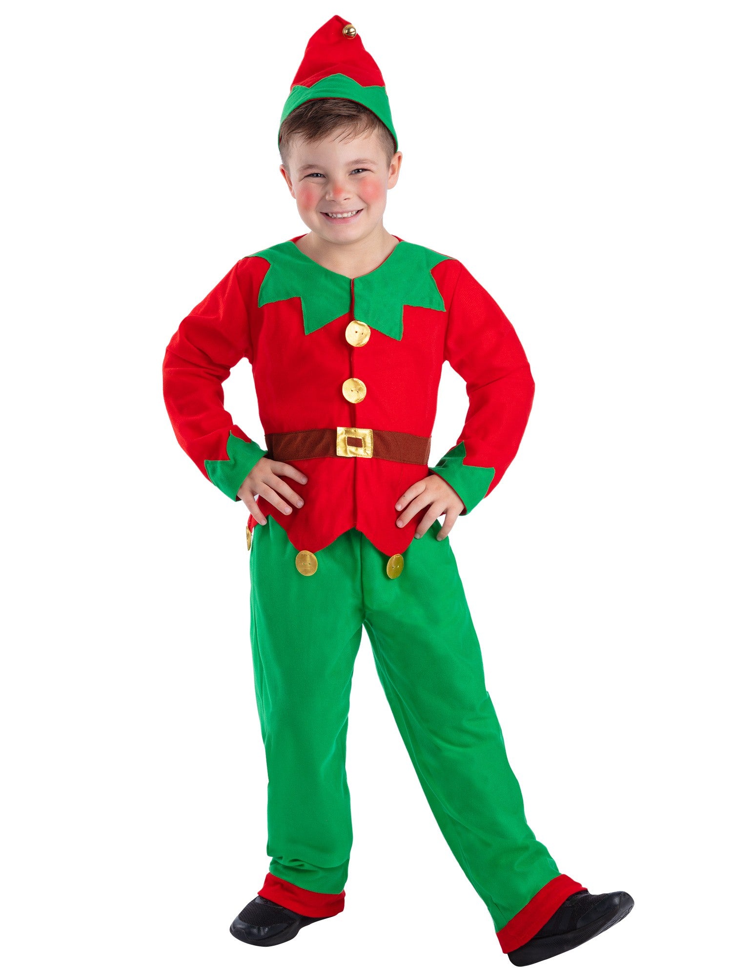 smiffys-fever-elfenkost-m-kinder-rot-gr-n-4-6-jahre image 1