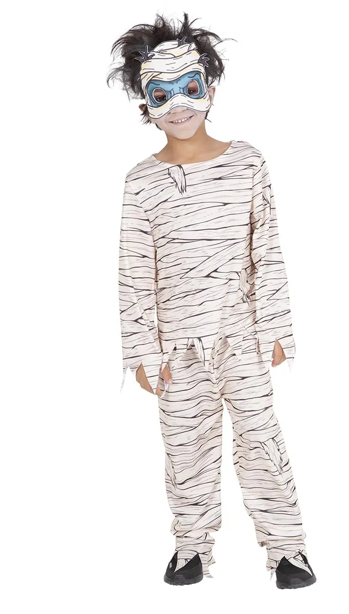 rubie-s-deluxe-mumien-kost-m-kinder-mit-maske image 1