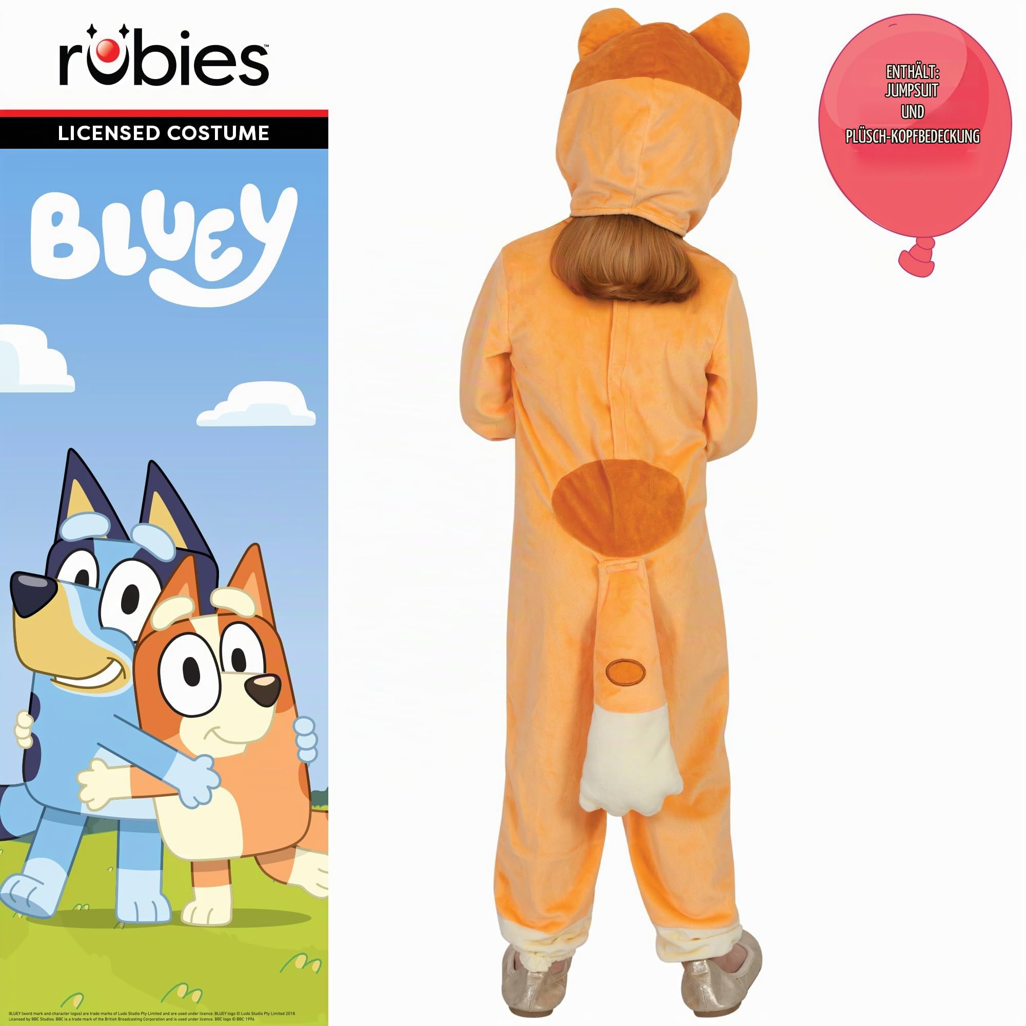 rubie-s-deluxe-bluey-bingo-kinderkost-m-3-4-jahre image 4