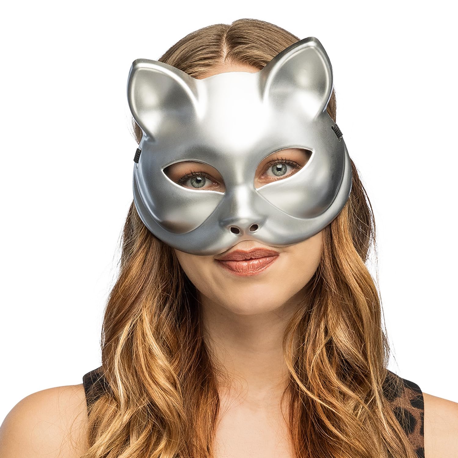 boland-kitty-katzenmaske-12er-set-gold-schwarz-silber-karneval image 7