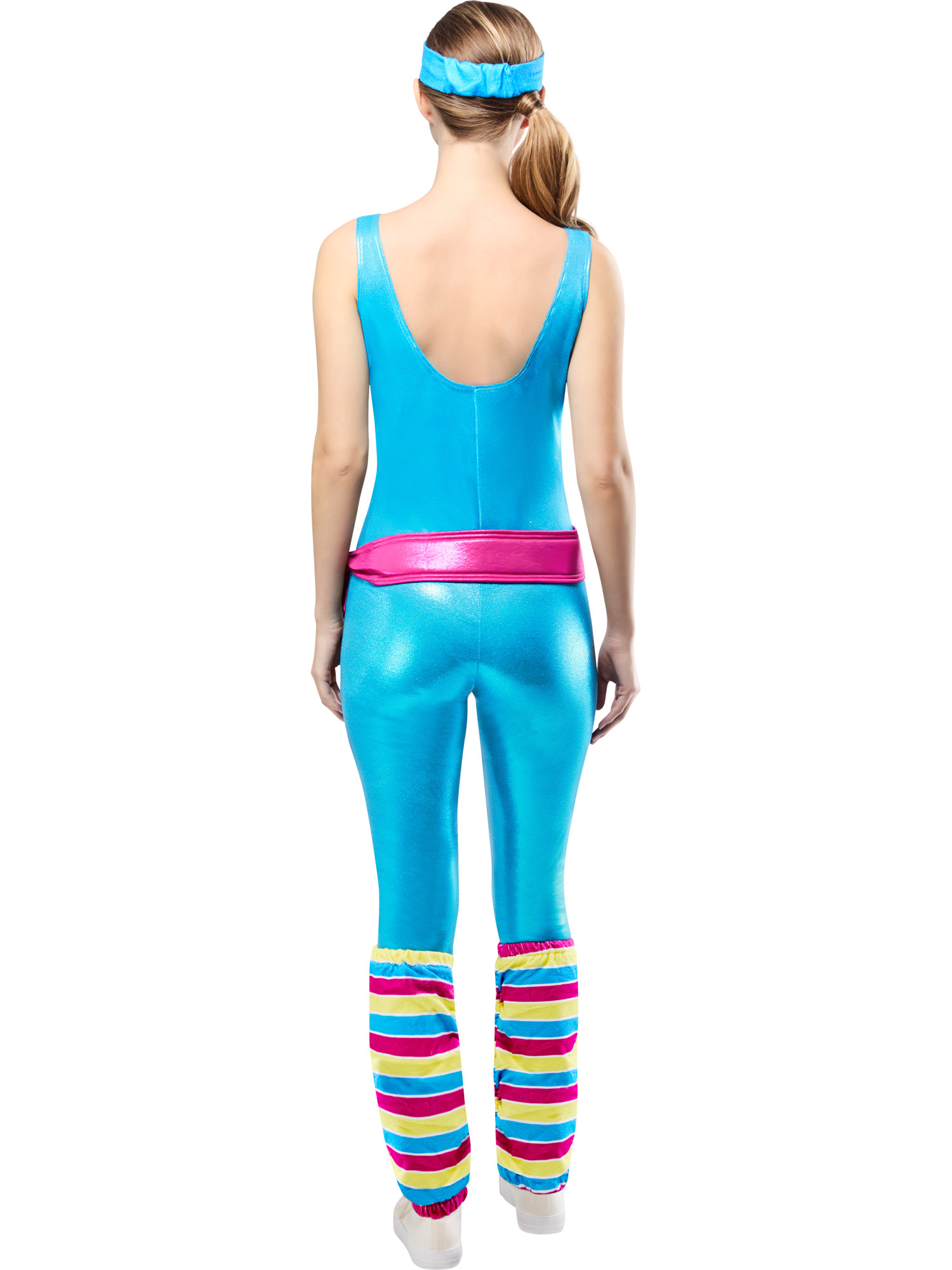 rubies-barbie-aerobic-damenkost-m-blau-mit-stulpen image 5