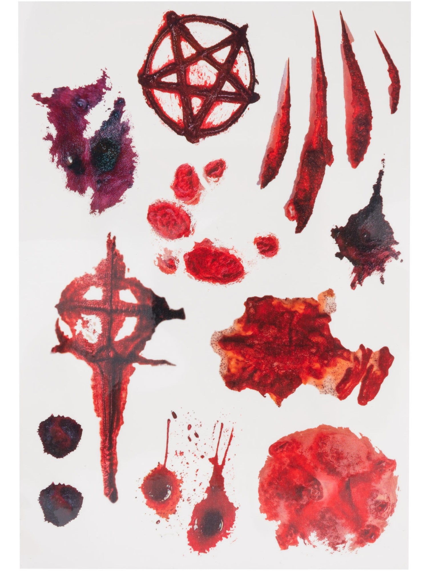 smiffys-make-up-fx-occult-wound-tattoo-transfers-20-teile image 2