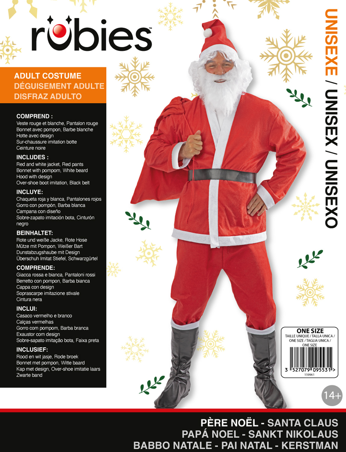 rubies-weihnachtsmann-kost-m-komplett-rot image 2