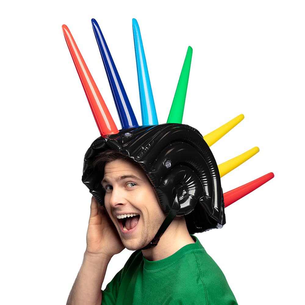 boland-aufblasbarer-stachelhelm-kost-m-52-cm-punk image 1