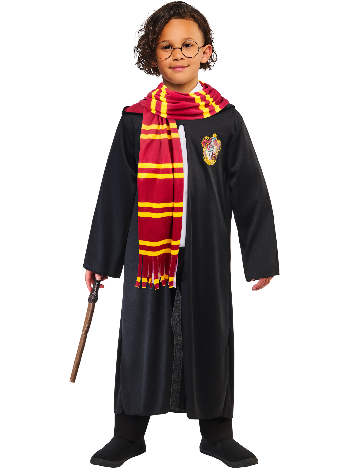 rubies-gryffindor-schal-gestreift-rot-gold-mit-fransen image 4