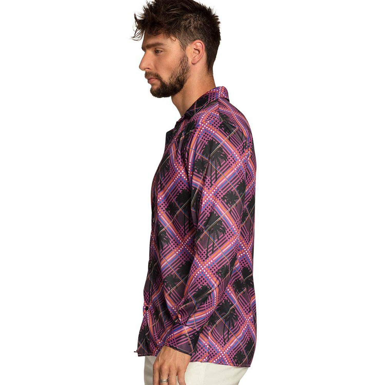 boland-shirt-summer-night-herrenhemd-gr-e-m-palmen-karo image 2