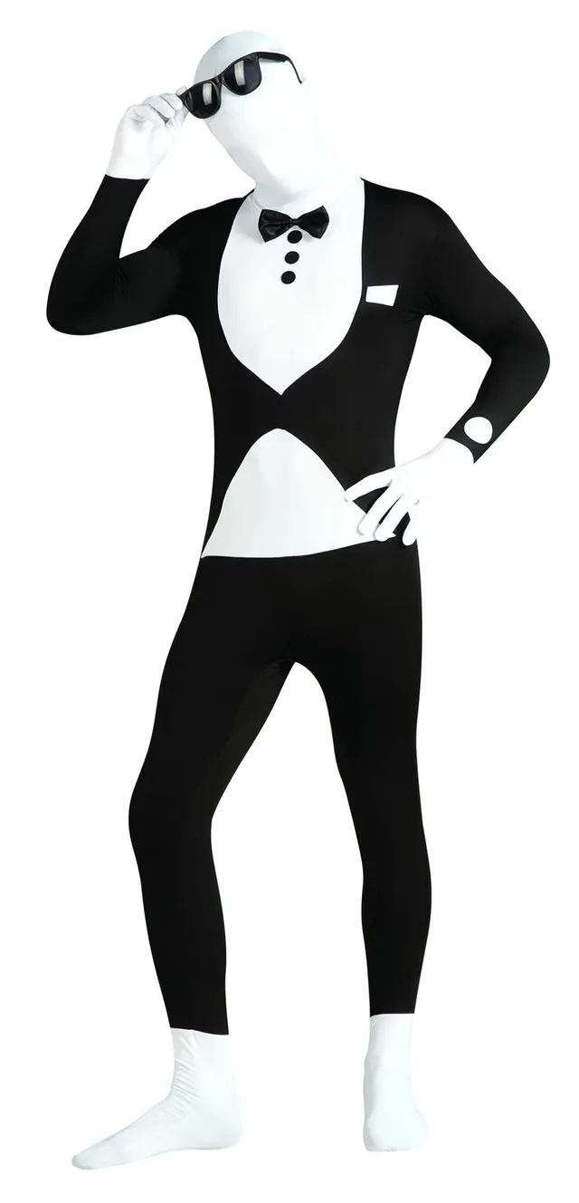 rubie-s-deluxe-2nd-skin-tuxedo-kost-m-herren-xl-smoking image 1