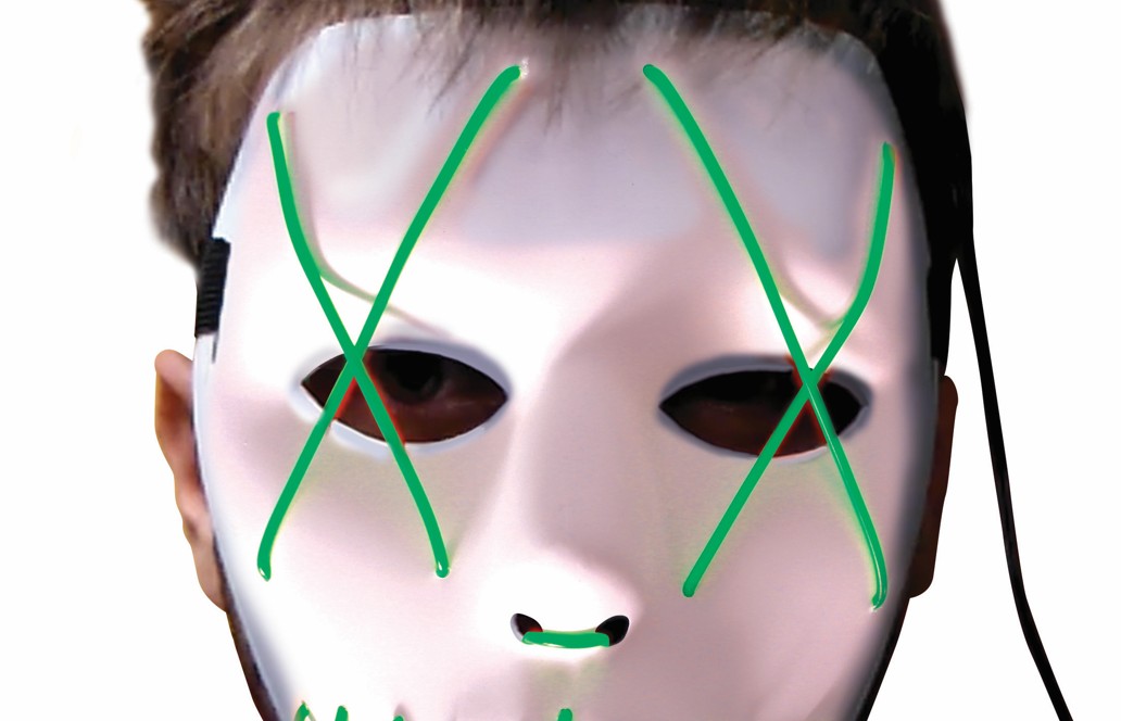 rubies-psycho-maske-leuchtend-gr-n-halloween-leuchtmaske image 3