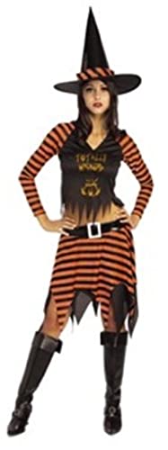 rubie-s-deluxe-wicked-witch-hexenkost-m-orange-schwarz-36-38 image 2