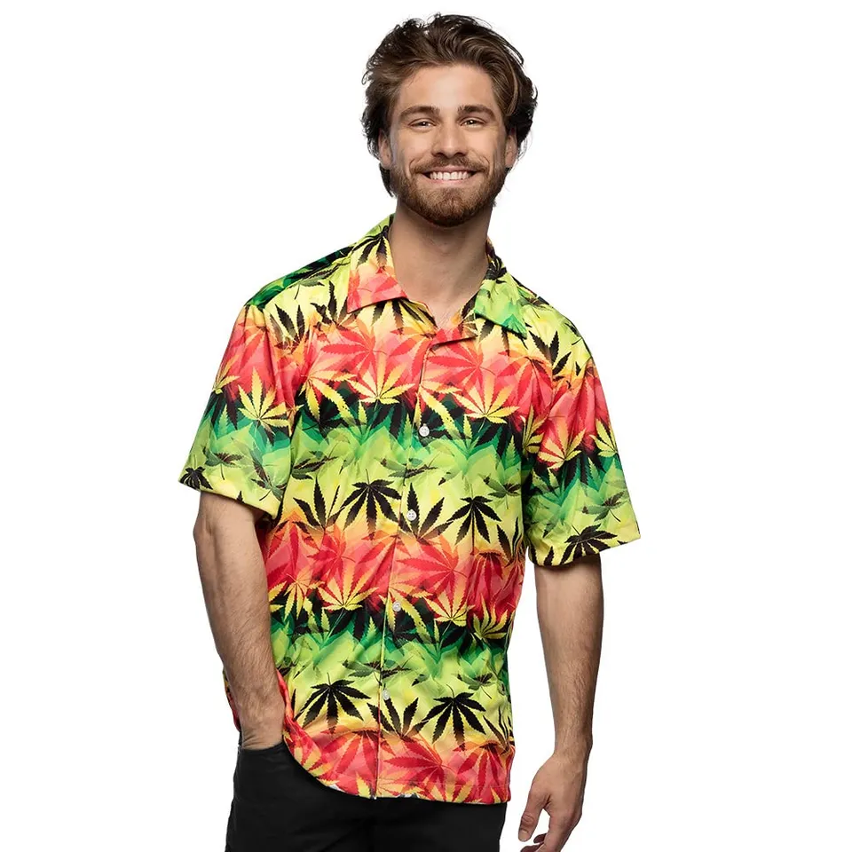 boland-rastafari-hemd-herren-m-kurzarm-hawaii-motiv-shirt image 1
