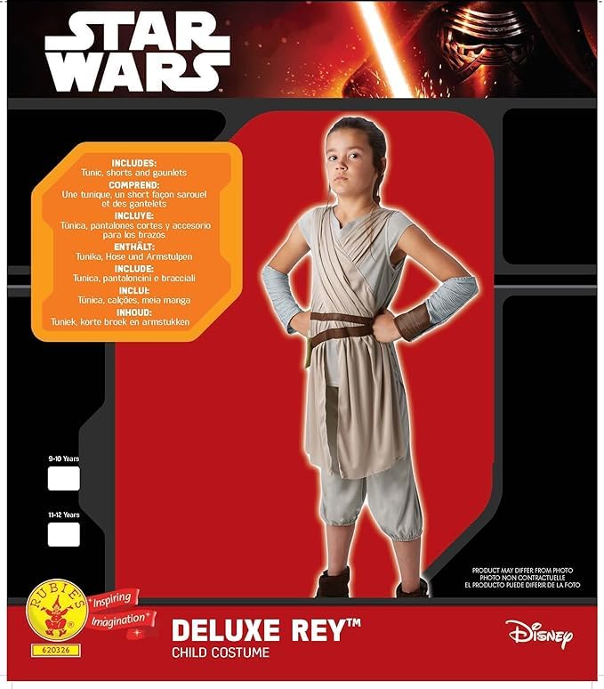 rubie-s-deluxe-star-wars-rey-kinderkost-m-beige-11-12-jahre image 6