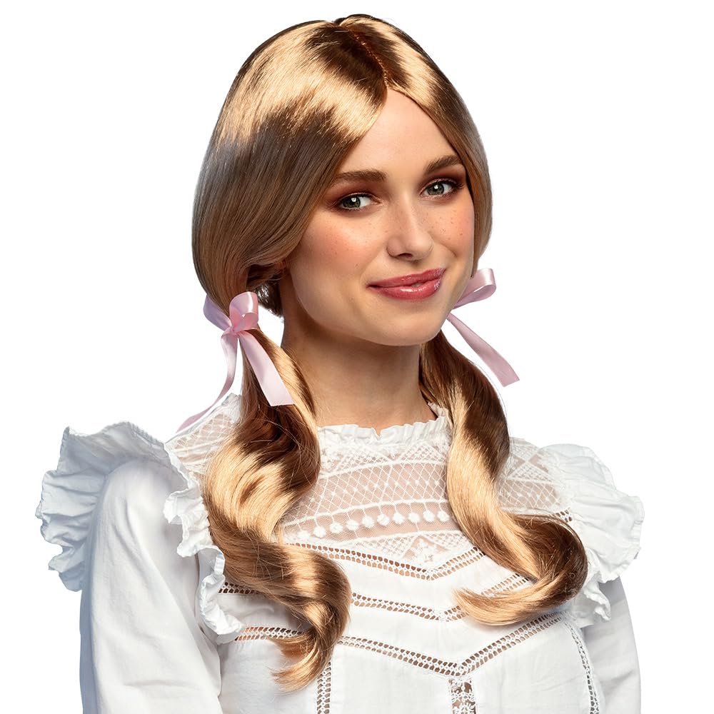 boland-wigs-schulm-dchen-per-cke-blond-z-pfe-schleifen image 2
