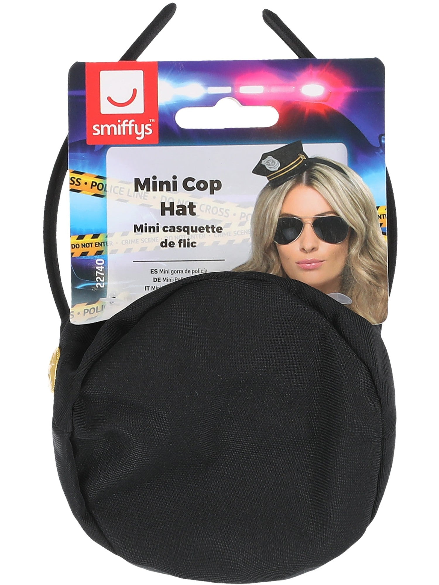 smiffys-fever-mini-cop-hut-polizei-schwarz image 2