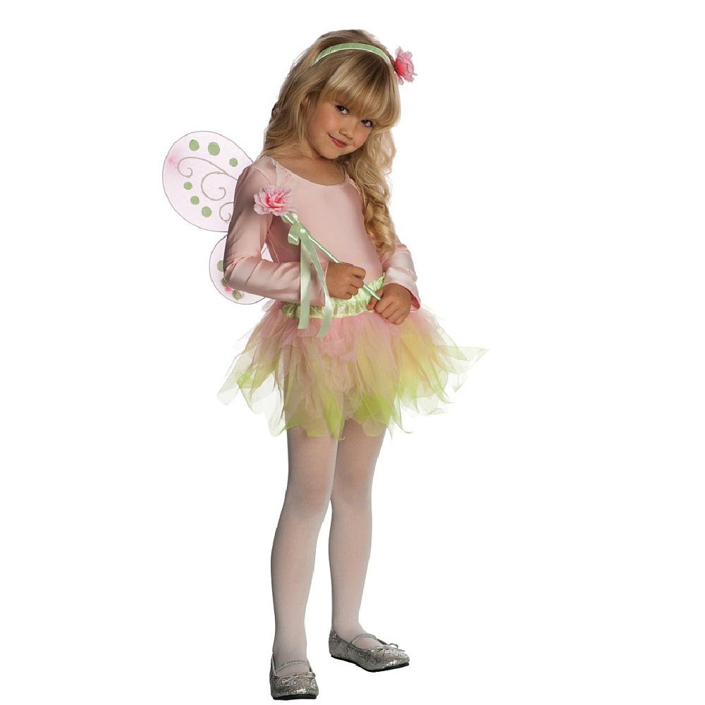 rubie-s-deluxe-schmetterlingsfee-kost-m-rosa-kinder-kleid image 1