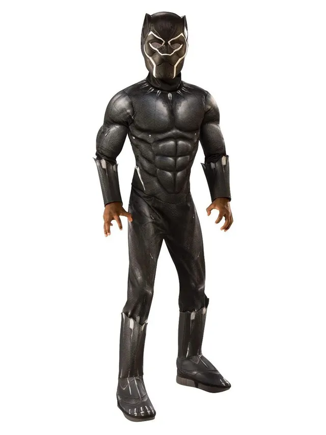 rubie-s-deluxe-black-panther-kost-m-kinder-m-5-7-jahre-maske image 1