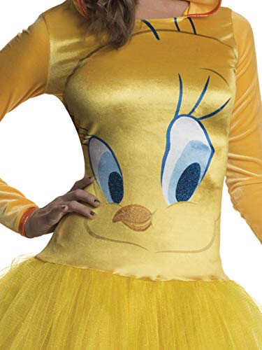 rubie-s-deluxe-tweety-kost-m-kleid-s-kapuze-gelb-damen image 8