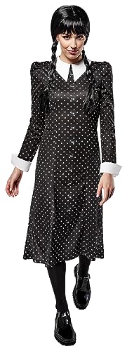 rubie-s-deluxe-wednesday-addams-kost-m-damen-l-schwarz image 7