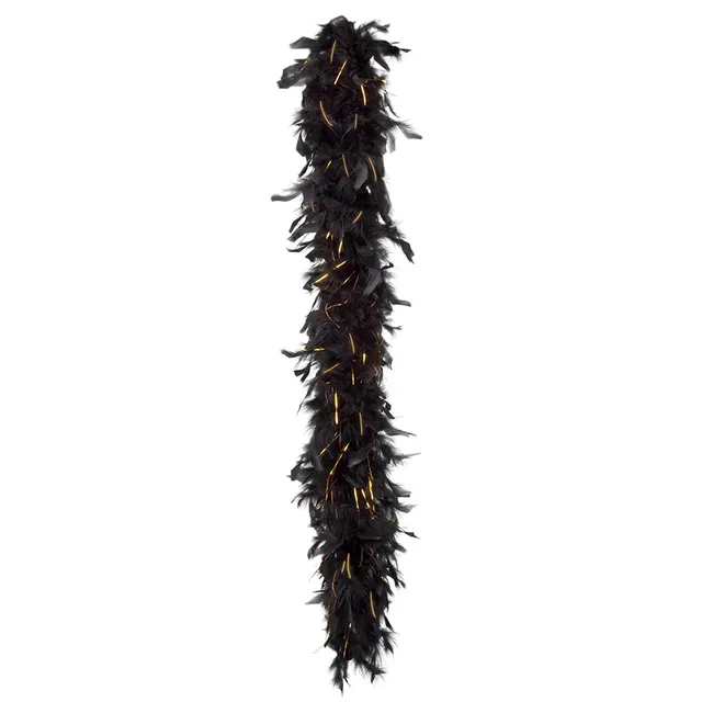 boland-federboa-schwarz-gold-180-cm-50-g-gatsby image 1