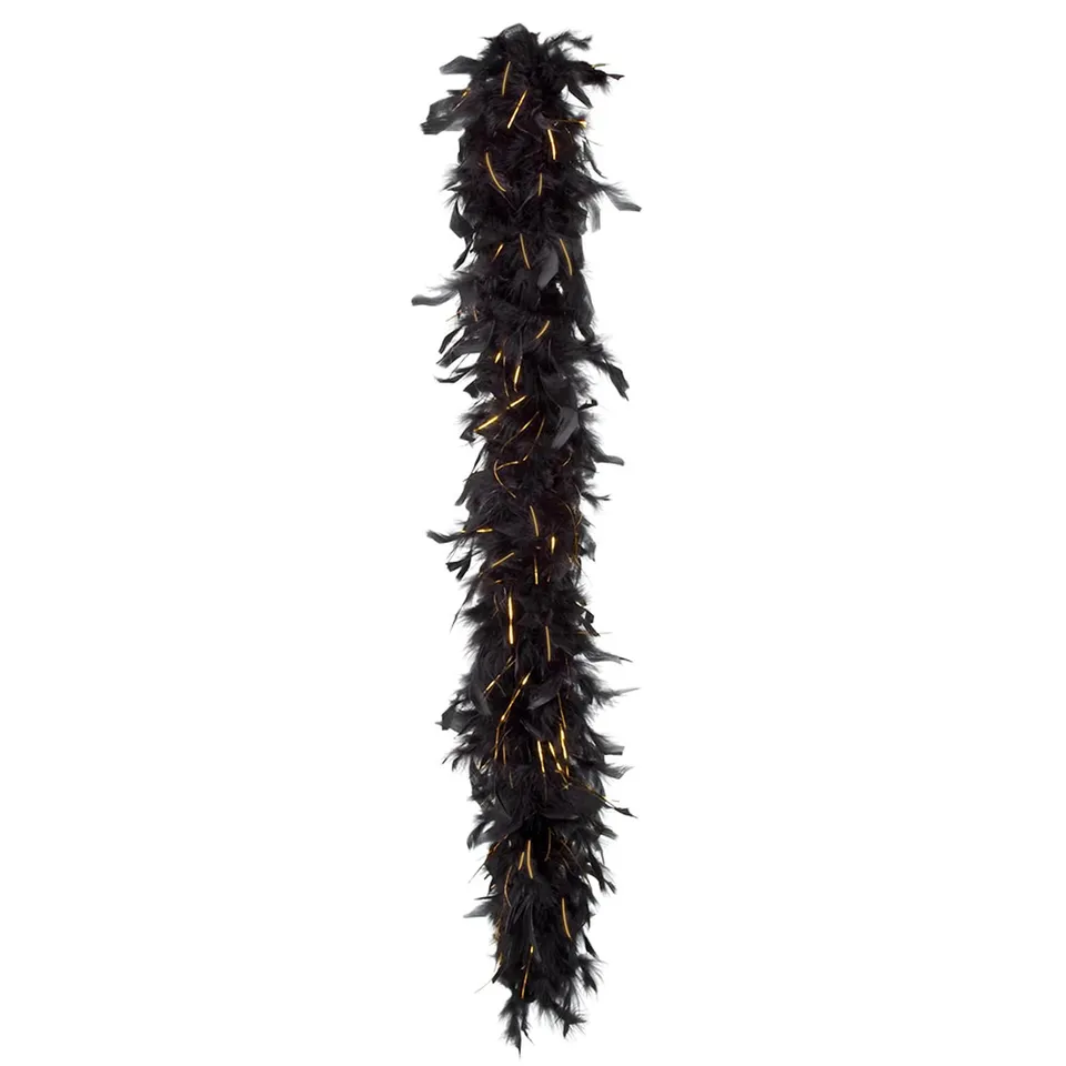 boland-federboa-schwarz-gold-180-cm-50-g-gatsby image 1