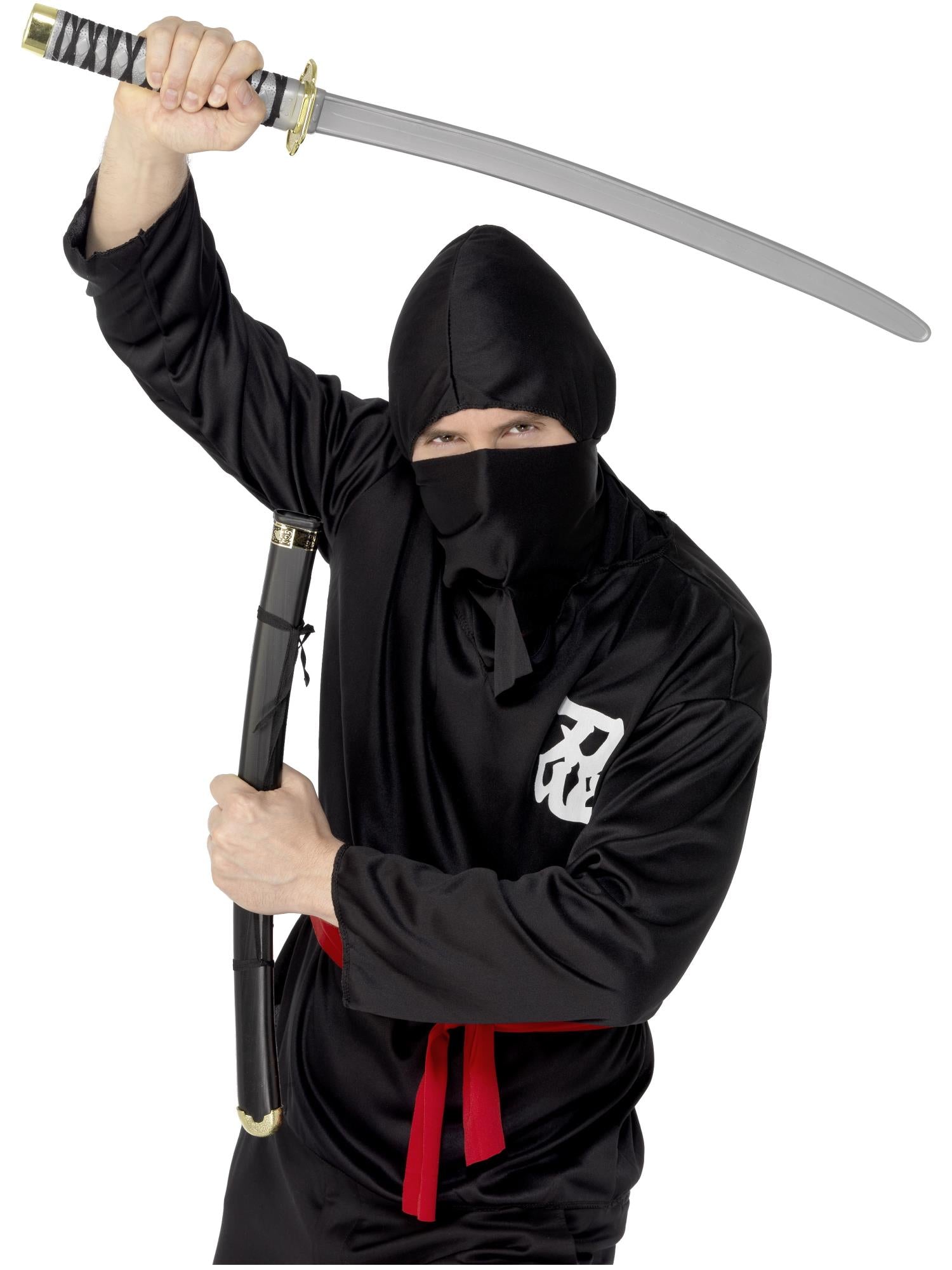 smiffys-fever-schwert-mit-scheide-grau-73-cm-ninja-katana image 1