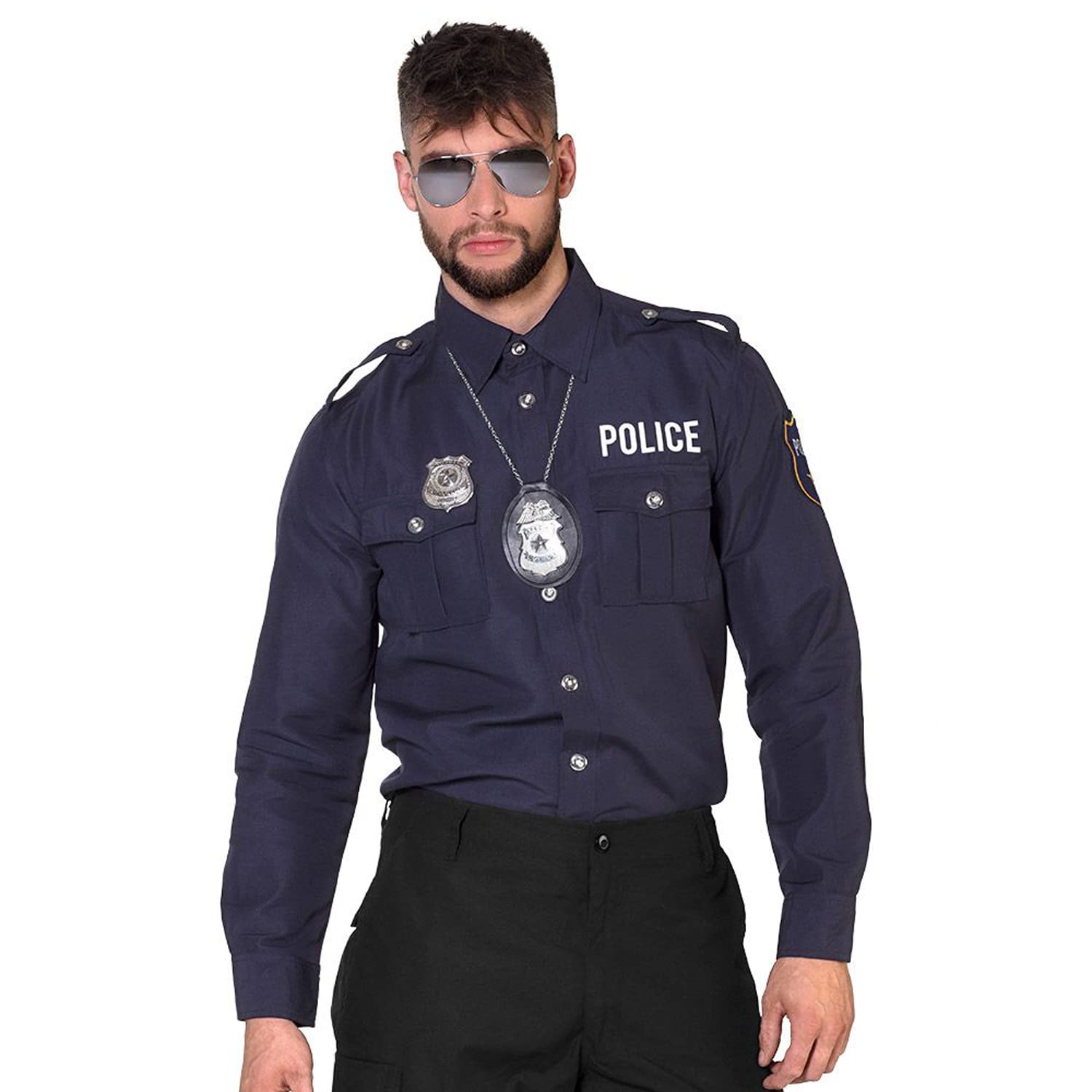 boland-polizei-shirt-herren-gr-m-langarm-uniform-kost-m image 2