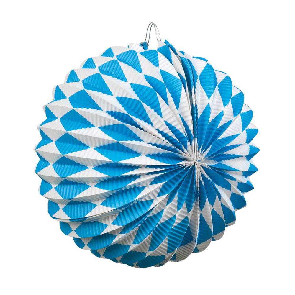 boland-bayern-lampions-2er-set-22-cm-blau-wei-rauten image 1