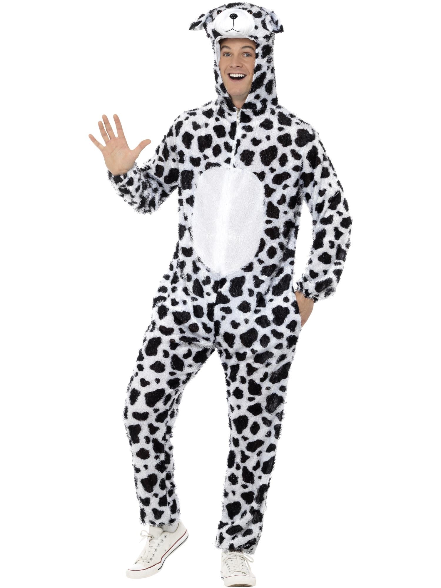 smiffys-fever-dalmatiner-kost-m-overall-schwarz-wei image 1