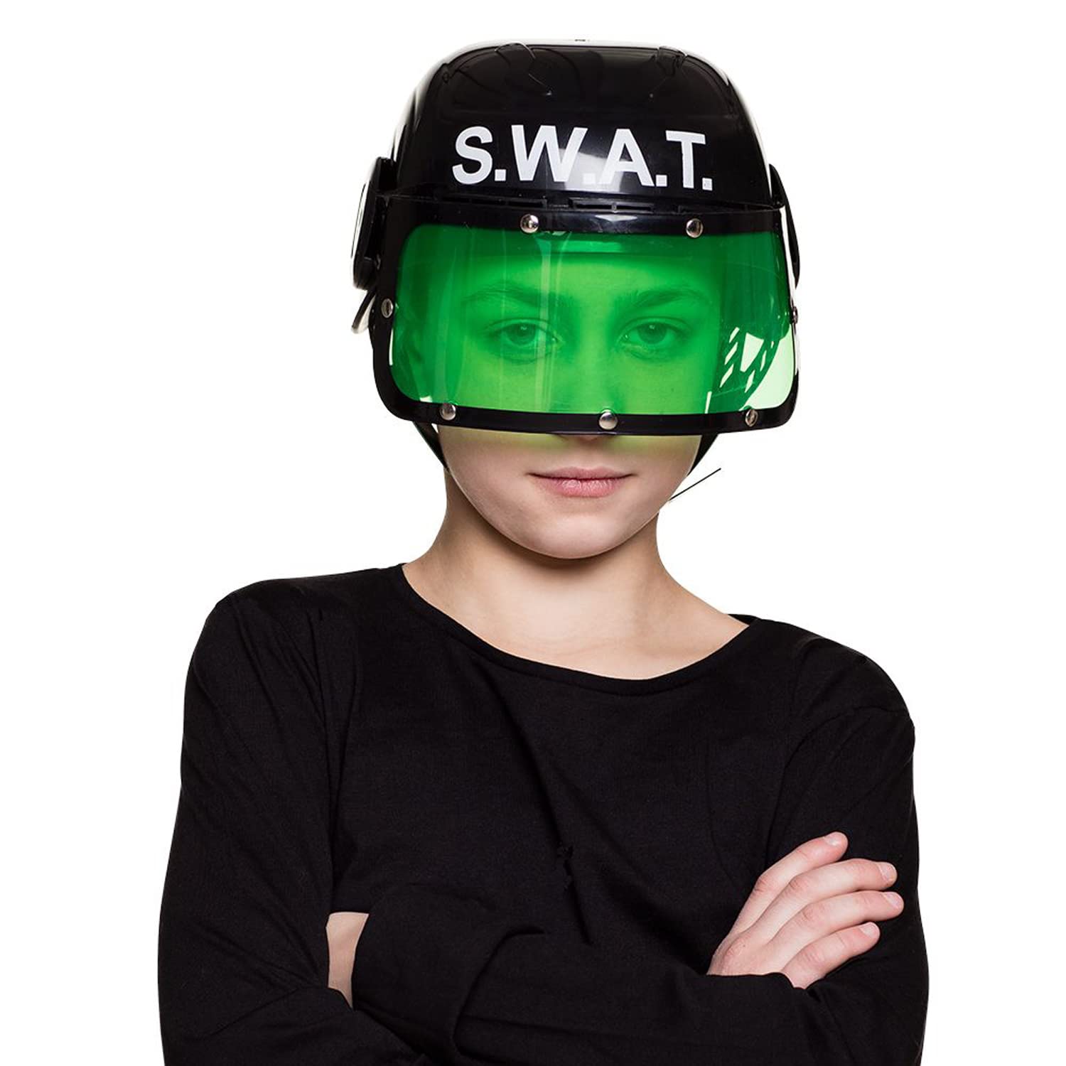 boland-swat-set-kinder-kost-m-schwarz-mit-helm image 3