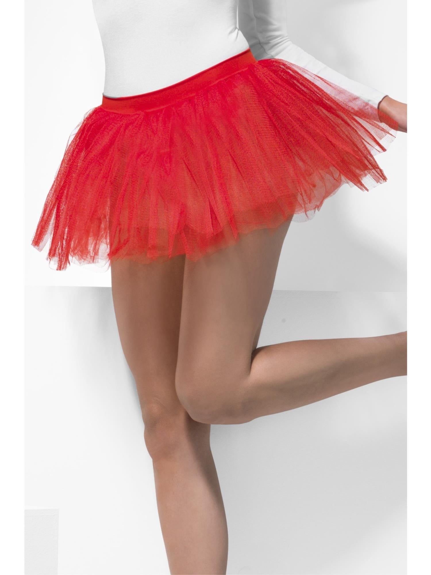 smiffys-fever-tutu-unterrock-rot-t-llrock-30-cm-damen image 1