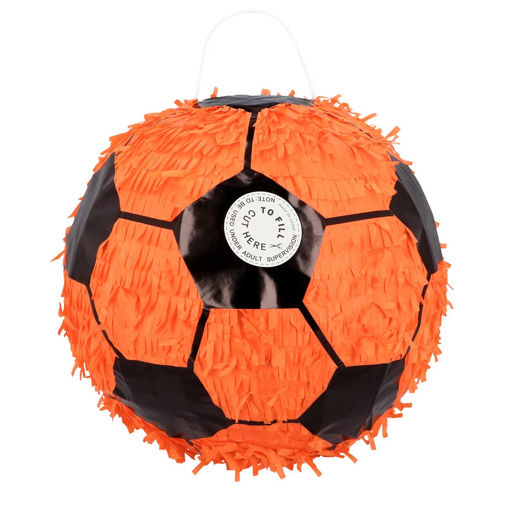 boland-61858-pinata-fu-ball-orange-schwarz-30-cm-bef-llbar image 2