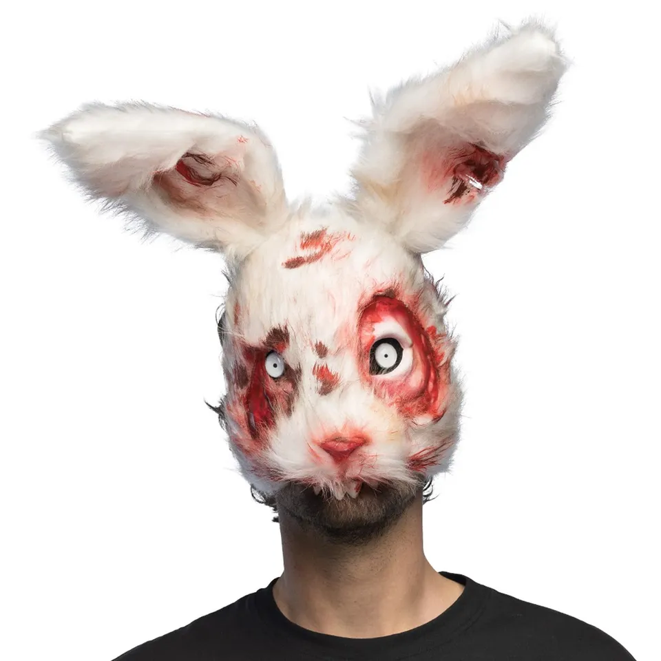 boland-72345-tiermaske-blutiges-kaninchen-halbmaske-pl-sch image 1