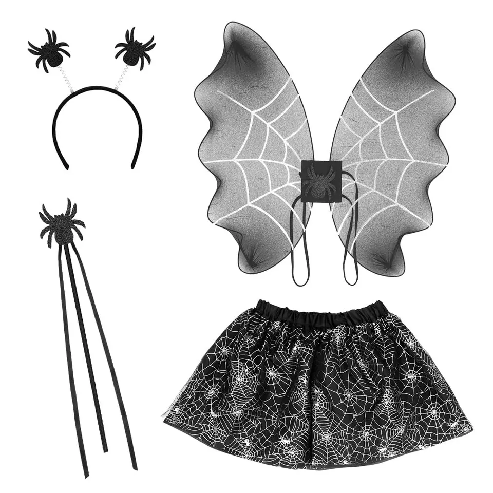 boland-spider-witch-hexenkost-m-set-kinder-4-teilig-schwarz image 1