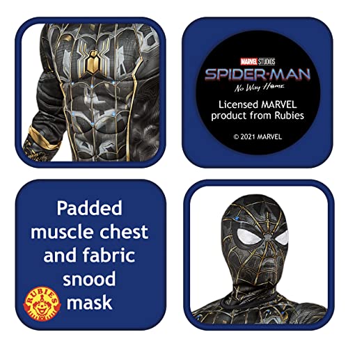 rubie-s-deluxe-spider-man-kinderkost-m-schwarz-gold-s-3-4-jahre image 8