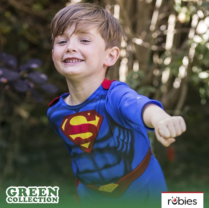 rubies-superman-kost-m-green-collection-kinder-cape image 3