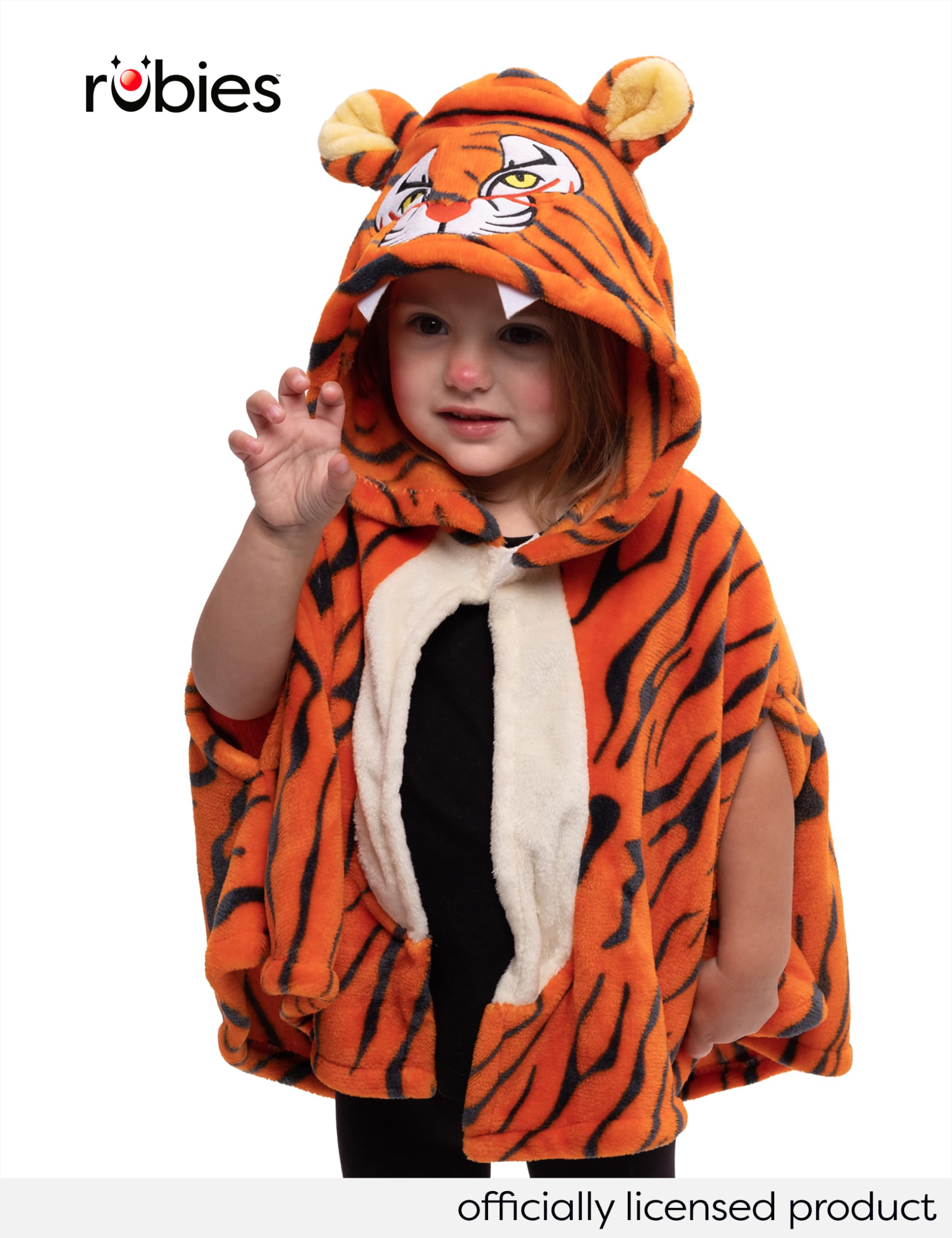 rubie-s-deluxe-super-tiger-kost-m-kinder-umhang-tigerkapuze image 2