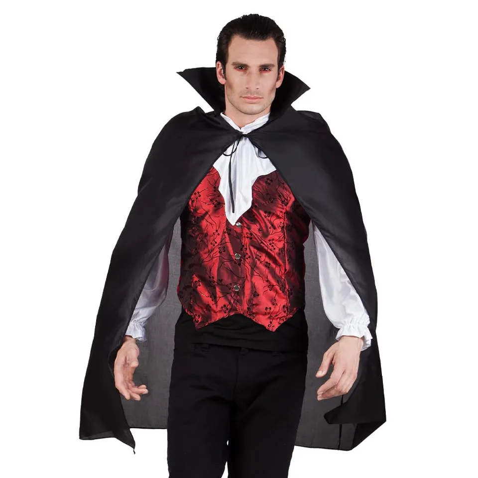 boland-halloween-vampir-umhang-schwarz-120-cm-mit-kragen image 1