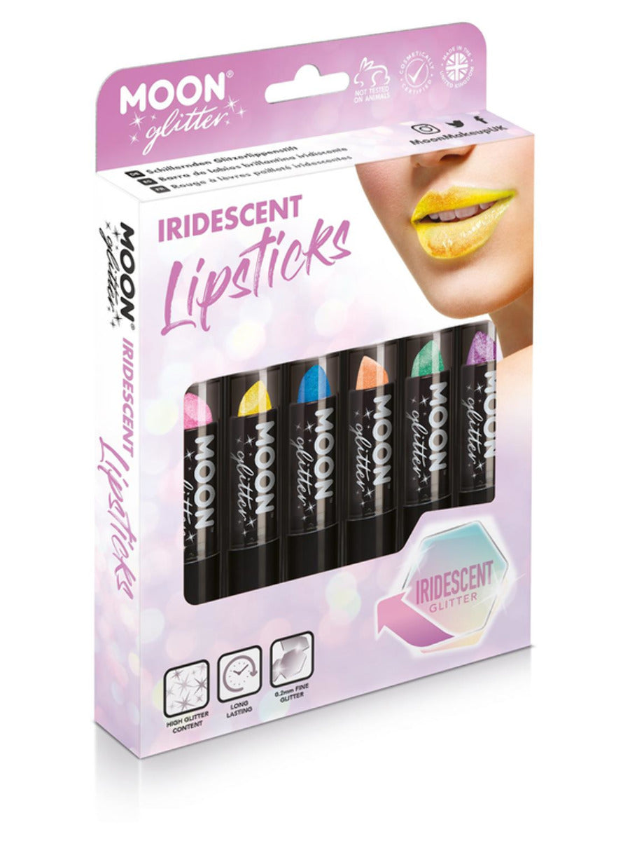 smiffys-makeup-fx-moon-glitter-lippenstift-6er-boxset image 1