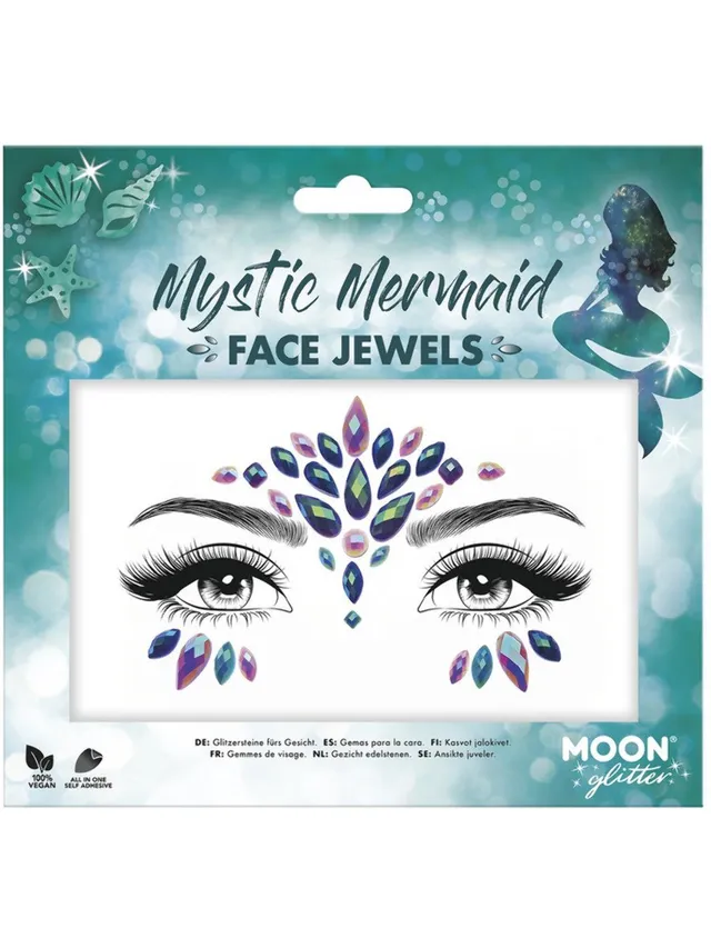 smiffys-makeup-fx-mystic-mermaid-gesichtsjuwelen-meerjungfrau image 1